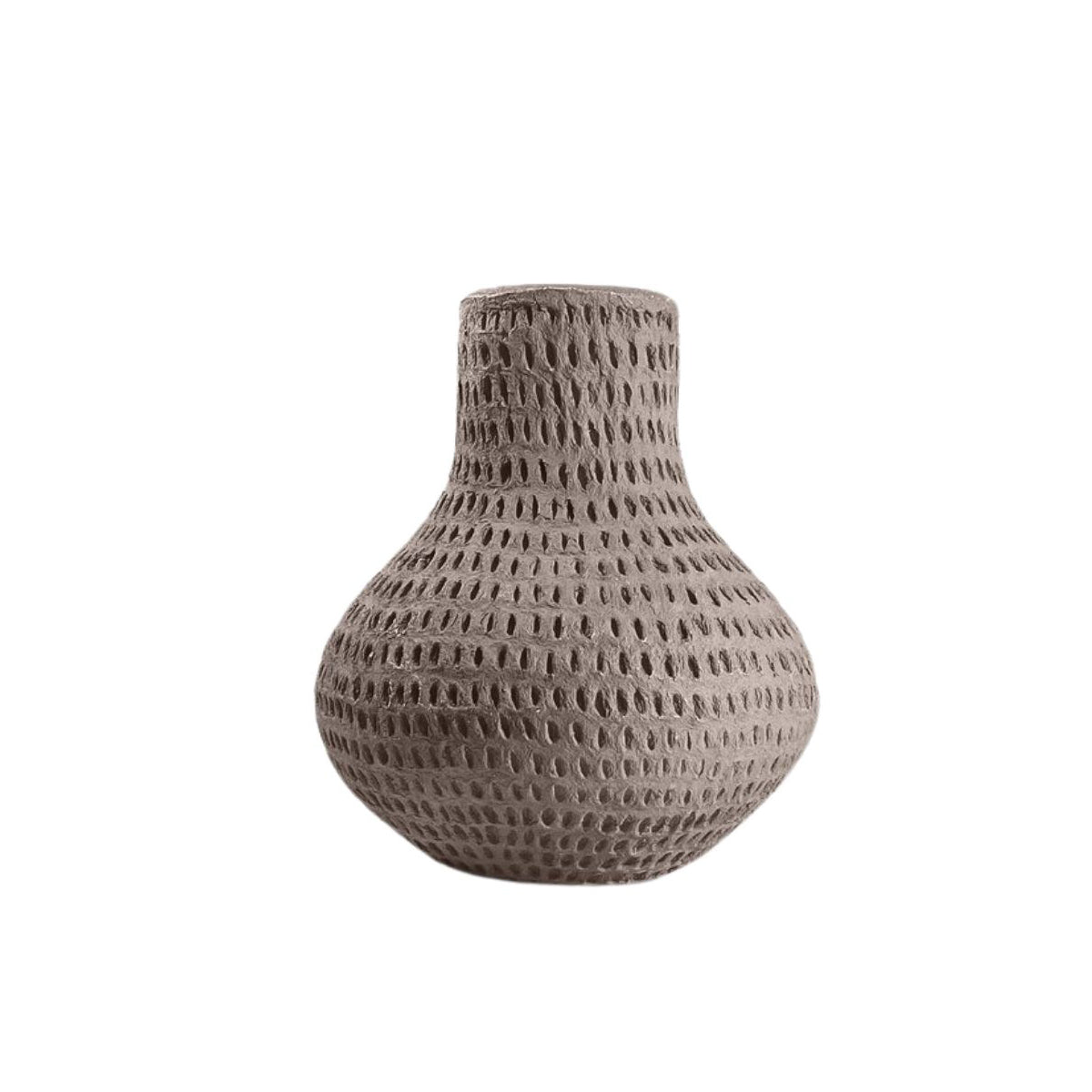 Gourd Vase Warm Grey 26cm